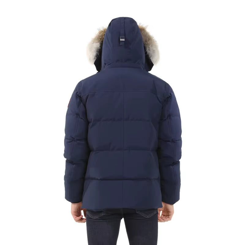 Wholesale Canada Puffer plus Size Coat down Panded Goose Men Winter Jacket with Fur Hooded