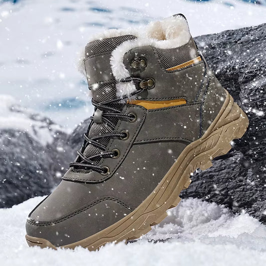 Snow Boots Men Winter Boots Keep Warm Plush Boots Hiking Boots Men Casual Shoes Men Mountain Snow Boots