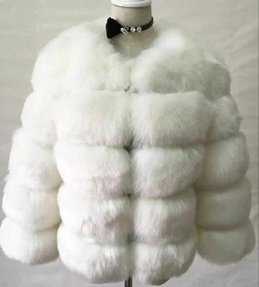 Mink Faux Fur Women Winter Jacket