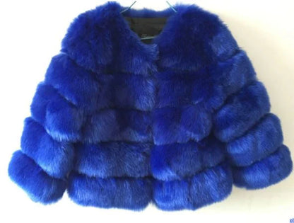 Mink Faux Fur Women Winter Jacket