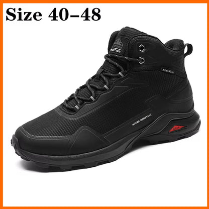 Men Winter Boots Snow Hiking Sneakers Water Resistant Mid Ankle Work Casual Hiker Trekking Outdoor anti Slip Waterproof Shoes