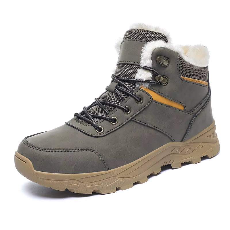 Snow Boots Men Winter Boots Keep Warm Plush Boots Hiking Boots Men Casual Shoes Men Mountain Snow Boots