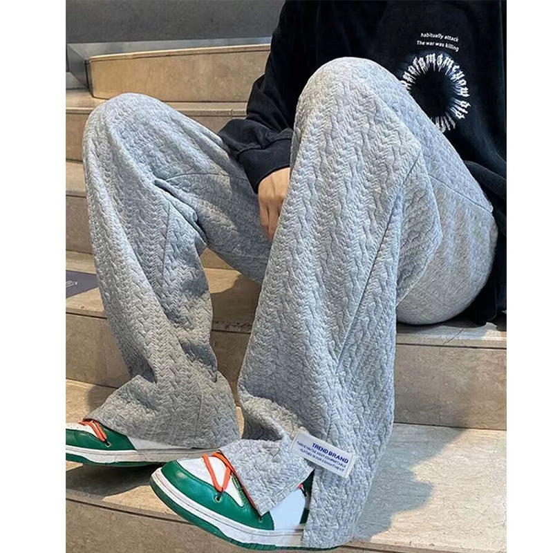 Men'S Baggy Pants Sportswear Autumn Winter Male Trousers Gyms Hip Hop Tracksuit Black Pant Casual Fashion Joggers Sweatpants Men