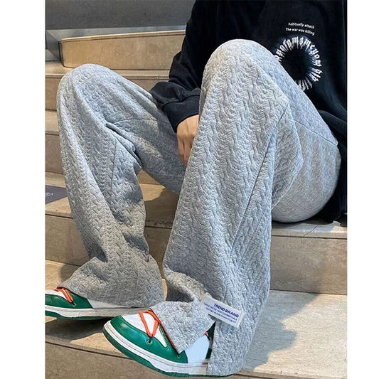 Men'S Baggy Pants Sportswear Autumn Winter Male Trousers Gyms Hip Hop Tracksuit Black Pant Casual Fashion Joggers Sweatpants Men