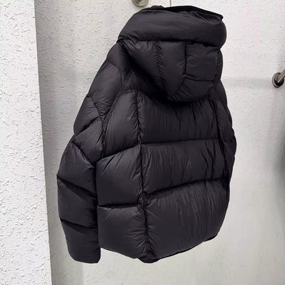 Hooded Casual Short Cotton Jacket for Women in Winter, Small Stature, Thick and Fashionable Temperament, Warm down Jacket