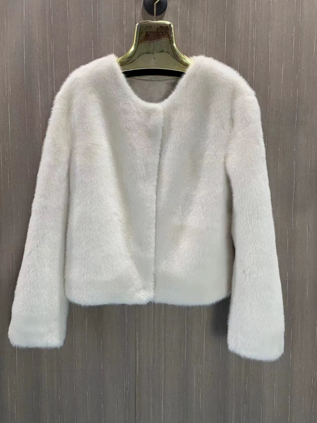Women'S Winter Warm Imitation Mink Fur Jacket Fashionable and Casual Style