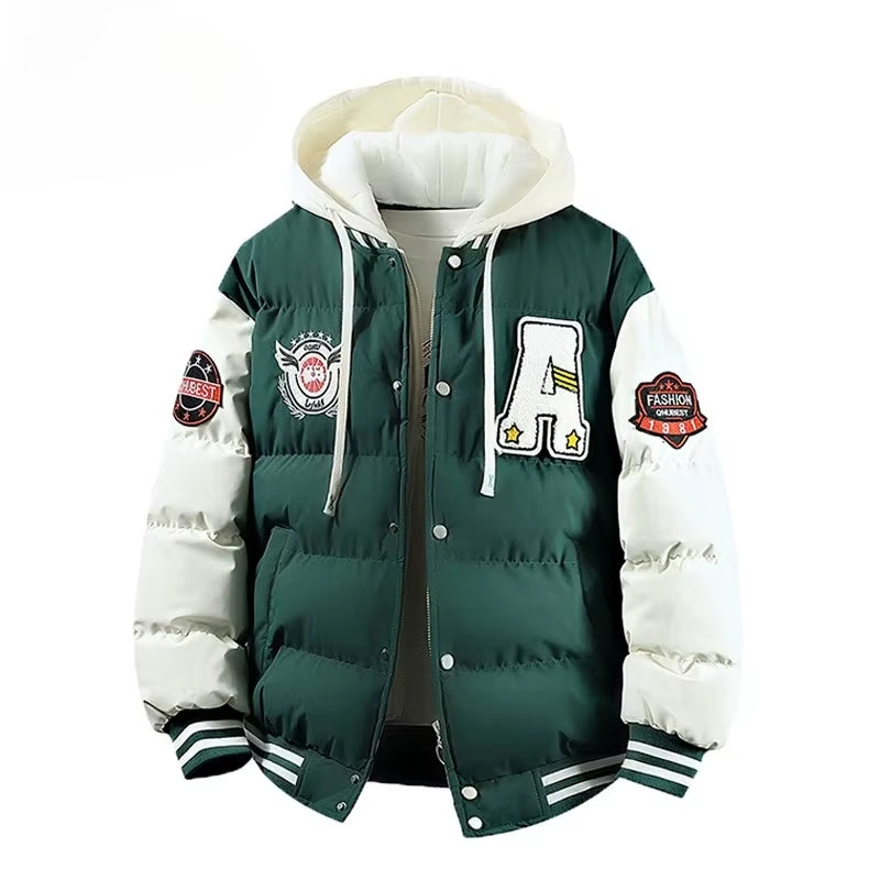 Plus 6XL Winter Men Outdoor Windbreak Warm Travel Jacket Men Autumn Hooded Casual Fashion Sport Brand Loose Jacket Male Coat Top