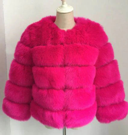 Mink Faux Fur Women Winter Jacket