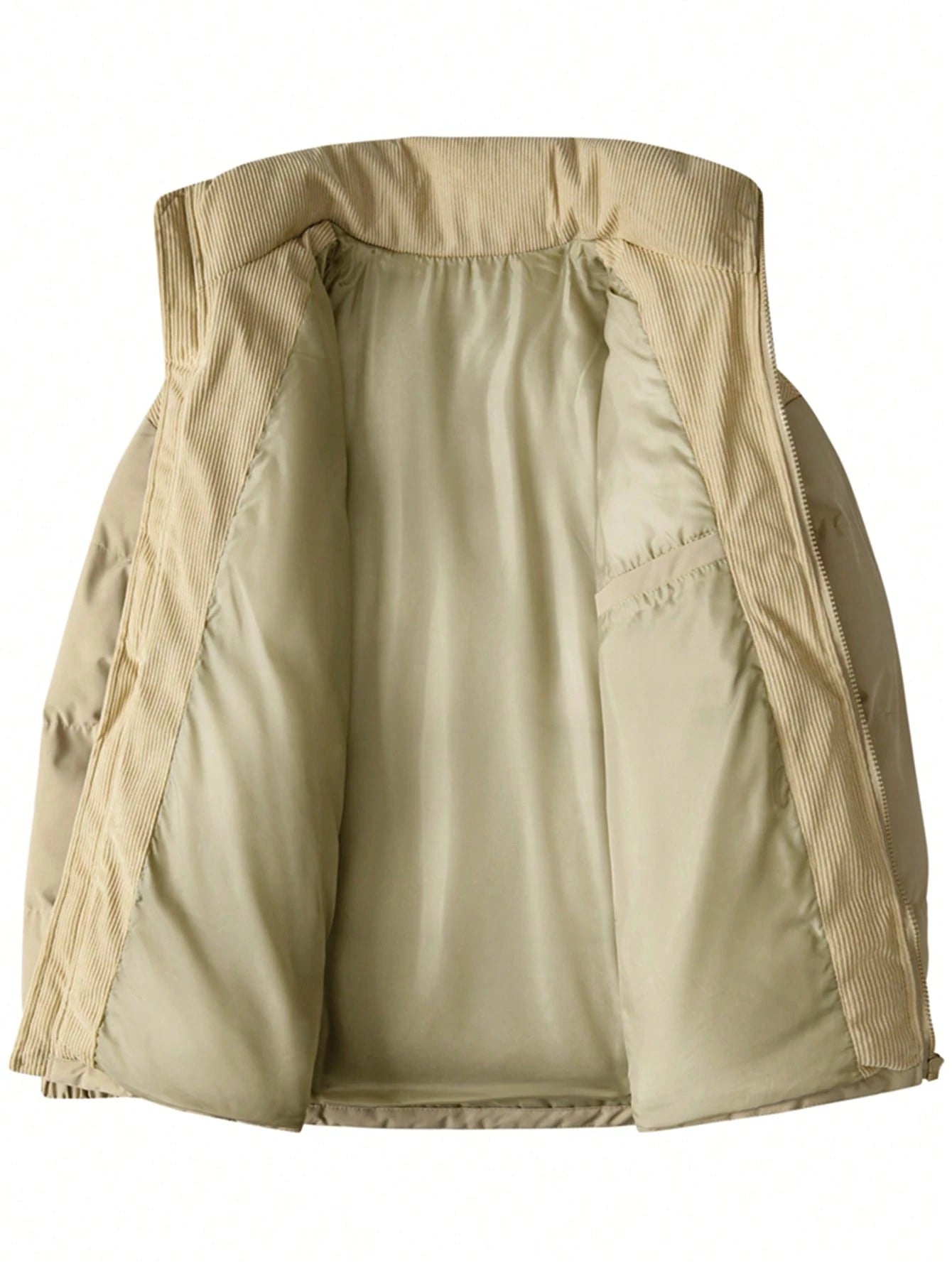 Manfinity Homme Men'S Solid Color Minimalist Everyday Long Sleeve Stand Collar Padded Coat Men Jacket Winter Jackets for Men Winter Clothes Cropped Men Jacket Mens Outerwear Streetwear Jacket Bubble Coat Men