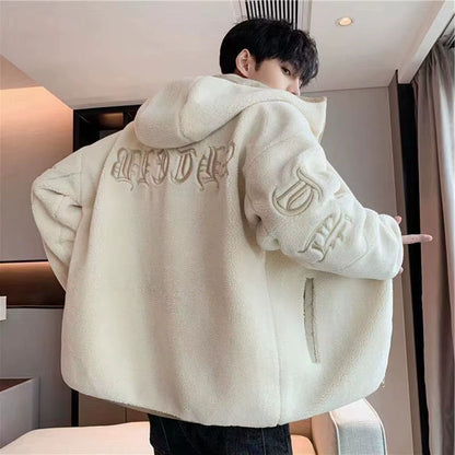 New Men Autumn Winter Thicken Warm Slim Fit Hooded Jackets Men'S Outwear Hip Hop Coat Male Teen Casual Jacket Colorful S-5XL