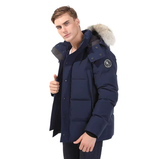 Wholesale Canada Puffer plus Size Coat down Panded Goose Men Winter Jacket with Fur Hooded