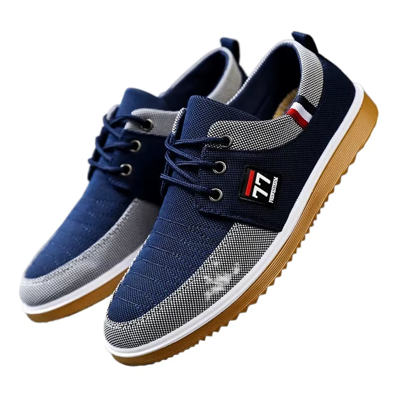 Sneakers Shoes for Men Canvas Shoes Breathable Beef Tendon Bottom Casual Vulcanized Shoes Work Footwear Tenis Masculino