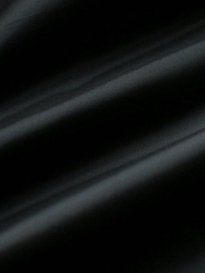 Manfinity Homme Men'S Solid Color Pocket & Button Front Long Sleeve Overcoat, Autumn Fall Clothes