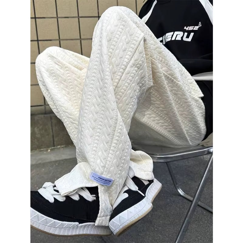 Men'S Baggy Pants Sportswear Autumn Winter Male Trousers Gyms Hip Hop Tracksuit Black Pant Casual Fashion Joggers Sweatpants Men