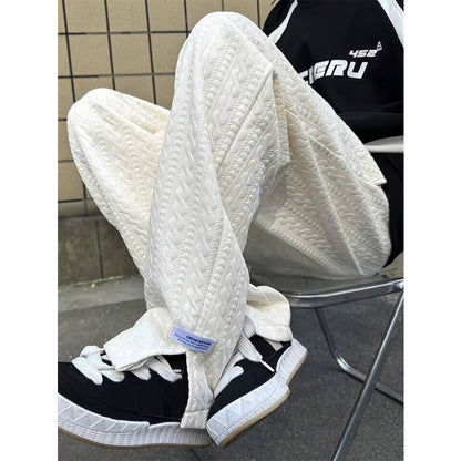 Men'S Baggy Pants Sportswear Autumn Winter Male Trousers Gyms Hip Hop Tracksuit Black Pant Casual Fashion Joggers Sweatpants Men