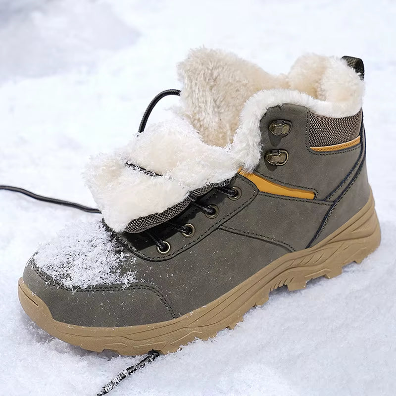 Snow Boots Men Winter Boots Keep Warm Plush Boots Hiking Boots Men Casual Shoes Men Mountain Snow Boots