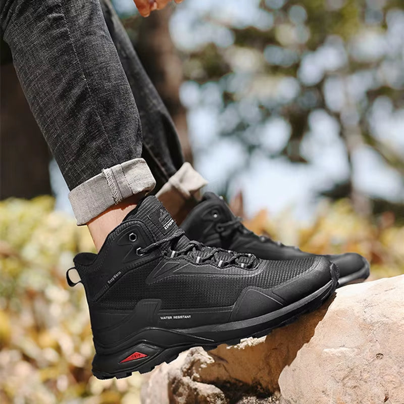 Men Winter Boots Snow Hiking Sneakers Water Resistant Mid Ankle Work Casual Hiker Trekking Outdoor anti Slip Waterproof Shoes