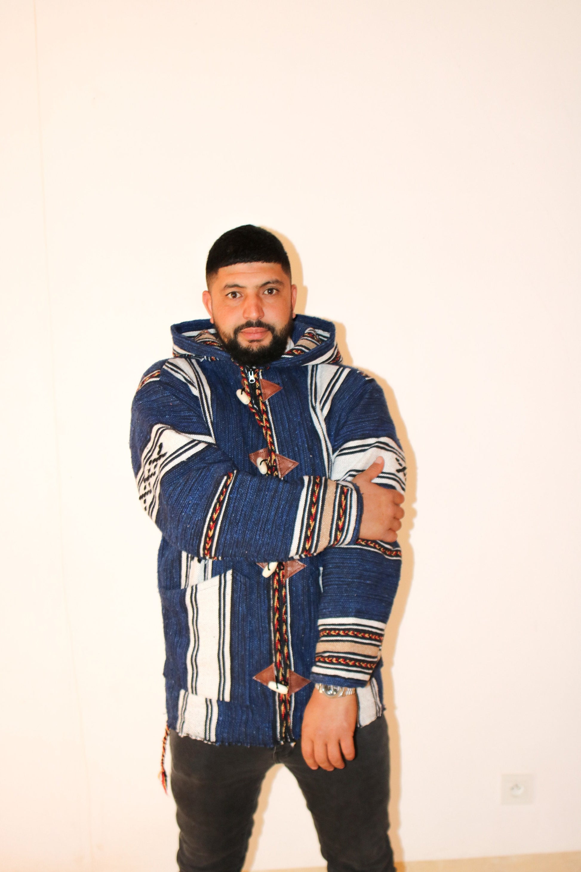 Berber Warm Jacket, Winter Jacket, Bohemian Style, Moroccan Jacket, Handmade Jacket, Vintage Hoodie, Soft Jacket, Cozy Djallaba,Cozy Jabador